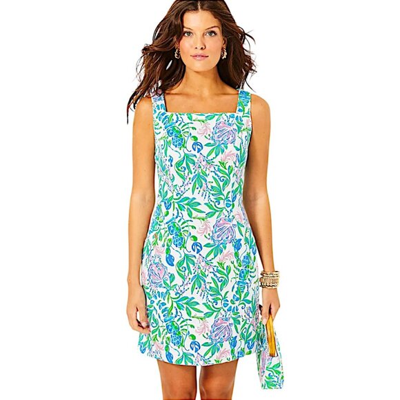 Lilly Pulitzer "The Lilly Shift" in Resort White/Just a Pinch NWT - Size 8 - Picture 1 of 8